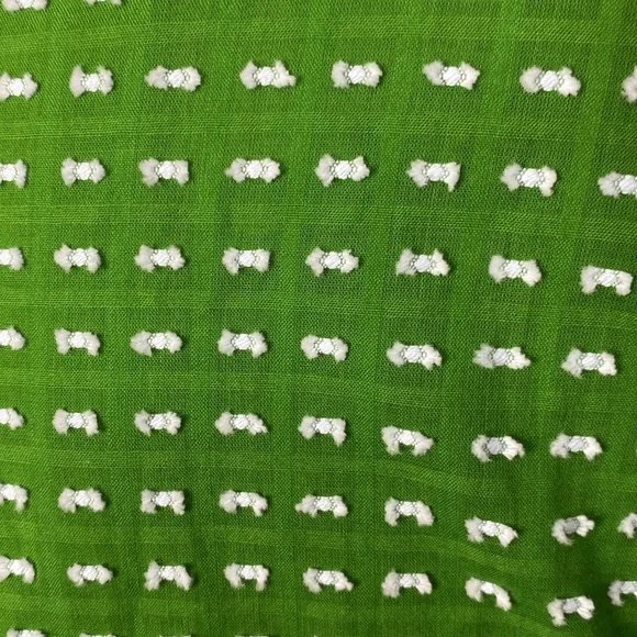 Kate Spade textured puff sleeve shirt top blouse tunic puff sleeves bow pleated - Picture 11 of 11